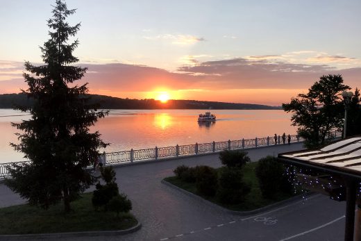 Закат солнца в Тернополе